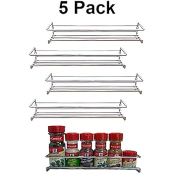 Amazon Com Spice Rack Organizer For Cabinet Door Mount Or Wall