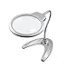 YOUXIU Hands Free Magnifying Glass with LED Light, 2X 5X LED Magnifying Glass Lamp for Reading, Stand Magnifier Desk Lamp for Crafts Jewelry Soldering Sewing