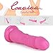 Dildo , Louviva 7.2 Inch Silicone Dildo with Suction Cup G Spot Vagina Stimulation Anal Play Realistic Flexible Waterproof Sex Adult Toys for Women Pink