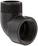 Banjo SL200-90 Polypropylene Pipe Fitting, 90 Degree Street Elbow, Schedule 80, 2" NPT Female x NPT Male