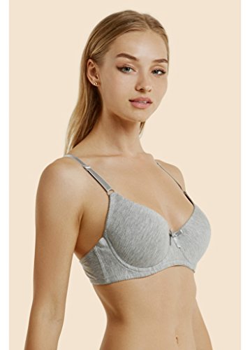 WHITE APPAREL Women's Basic Plain Bras (Packs of 6) - Various Styles, #058, 38C - Thumbnail 4