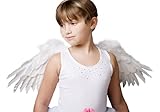 FashionWings (TM Children's Unisex White Spread Feather Angel Wings Halo