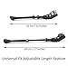 KSEV Bicycle Kickstand - Black Adjustable Ultra Strong Durable Aluminum Alloy Side Anti-Slip Kick Stand Fits 18