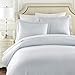 HC Collection Duvet Cover - Ice Blue Queen Size Duvet Cover - 3 Piece Soft Breathable Microfiber Duvet Cover Set with Zipper Closure & 2 Pillow Shams
