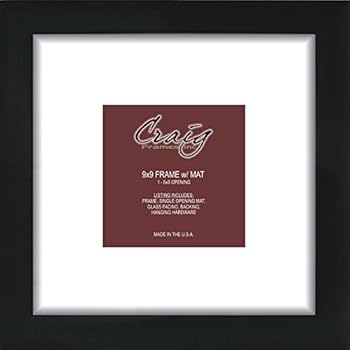 9x9 inch frame Black 9 Picture by 9 Amazon.com Craig Frames  Inch Frame