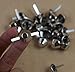 50 Pieces Nickel Color Plate Bottom Stud Bag Feet/Silver Cone Studs Purse Feet Spike Nailheads Brad 15mm leathercraft Findings