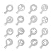 yueton Pack of 16 Cappuccino Coffee Barista Stencils Template Strew Pad Duster Spray