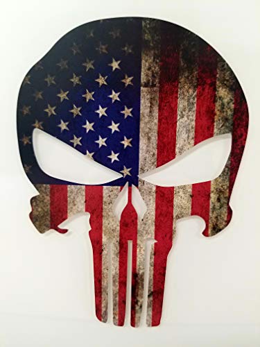Pack of 3 Punisher Skull American Flag Vinyl Decal Stickers Car Truck Sniper Marines Army Navy Milit - //coolthings.us