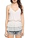 Zeagoo Women's Deep V-Neck Chiffon Tank Top Spaghetti Straps Cami Blouse