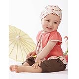 ROPALIA Baby Infant Girl Short Sleeve Tops+Pant+Hat 3Pcs Outfit Set 0-3 Years