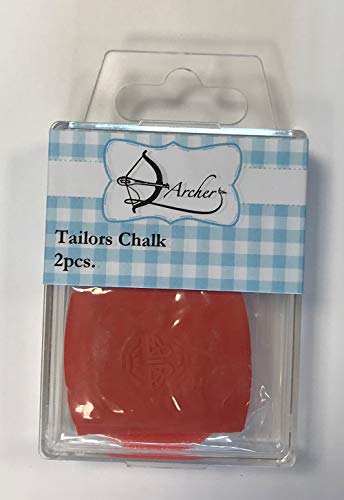 ARCHER AR1007 Tailors Chalk, 10 x 6 x 2 cm, (Assorted Color), 2 Count (Pack of 1)