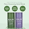 Green Tea & Eggplant Cleansing Mask Purifying Face Mask Deep Cleaning Oil Control Blackhead Removing for All Skin Types…