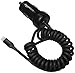 Amazon Basics Coiled Cable Lightning Car Charger - 5V 12W - 1.5 Foot, Black, 5-PACK
