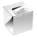 Sumnacon Square Stainless Steel Tissue Box Cover - Wall Mounted Stylish Paper Facial Cover, Modern Metal Tissue Box Holder for Bedroom/Bathroom/Vanity/Countertop/Dresser/Night Stand/Office/Car, Polish