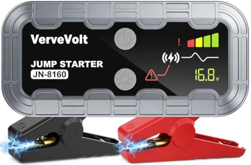 Arrancador de Baterias de Coche 𝟒𝟎% 𝟬𝗙𝗙 - 𝟭𝟬𝟬𝟬𝟬𝗔 Arrancador de Coches Portatil(10L Gas & 9L Diesel), Booster Bateria Grand éCran LCD y Linterna LED,Car Jump Starter para SUV Camions Motos