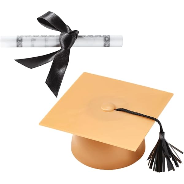 Needzo Graduation Cross Lapel Pin - 1 Inch, Gold Plate With White Enamel & Grad Cap - Inspirational Gift For 2025 Graduates