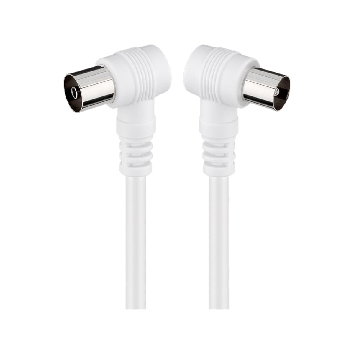 Goobay 11520 Angled Antenna Cable (<70 dB), 2X Shielded, 1.5m Length