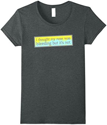 Womens Mens Funny Graphic Tee Nose Bleeding Snot T Shirts Large Dark Heather