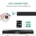 Soundbar, GooDee 30-Inch Home Theater 60 Watt Sound bar for TV, 2.0 Channel Bluetooth 5.2 Wireless Audio Speaker, Support Optical/RCA/AUX, Wall Mountable