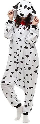 Sayadress Lovely Animal Cosplay Costumes Pajamas for Unisex Adults Spotty Dog Small