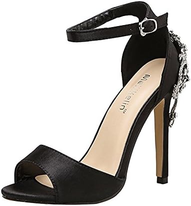 Newlyblouw New Women Fashion Luxury Diamond High Heel Shoes Ladies Summer Party Wedding Peep-Toe Thin Heels Sandals