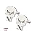 Marvel Comics Unisex Punisher Skull Stainless Steel Cufflinks