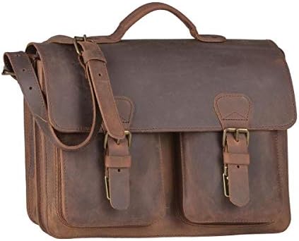 Leather Briefcase 2133 Ranger Brown
