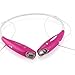 GEARONIC TM Wireless Sport Stereo Headset Bluetooth Earphone headphone for Android or iPhone Hot Pink