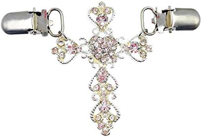 Sweater Clip for Women Collar Brooch Pin Rhinestone Shirt Back Dress Clip