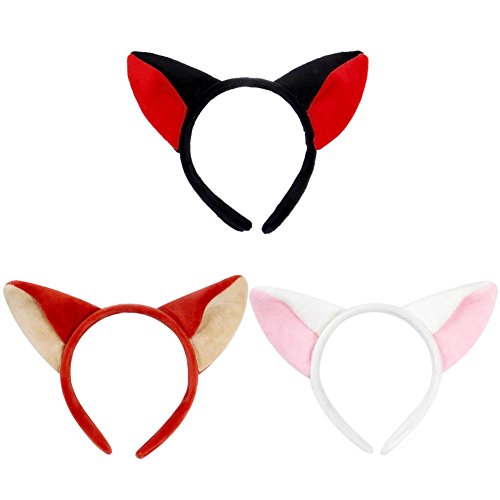 BAOBAO Cute Cat Fox Ears Hairband Headband Halloween Christmas Cosplay Party Headwear