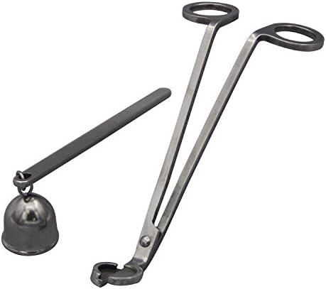 Polished Stainless Steel Candle Wick Cutter & Candle Snuffer Set
