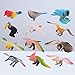 JOKFEICE Birds Figures - 6pcs Realistic ParrotToys Animal Figures Set - Simulated Plastic Animal Models Toys Kids Educational Toys for Boys and Girls
