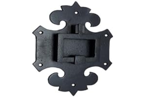 Adonai Hardware Mnason Antique Iron Door Knocker (Black Powder Coated)