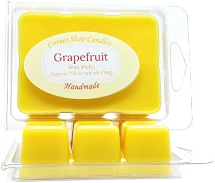 Grapefruit Wax Melts. Citrus Grapefruit Scented Wax Melts, 6 cube pack. Wickless Candle Wax