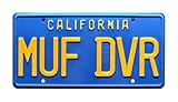 Cheech & Chong’s Up in Smoke | Love Machine | MUF DVR | Metal Stamped Vanity Prop License Plate