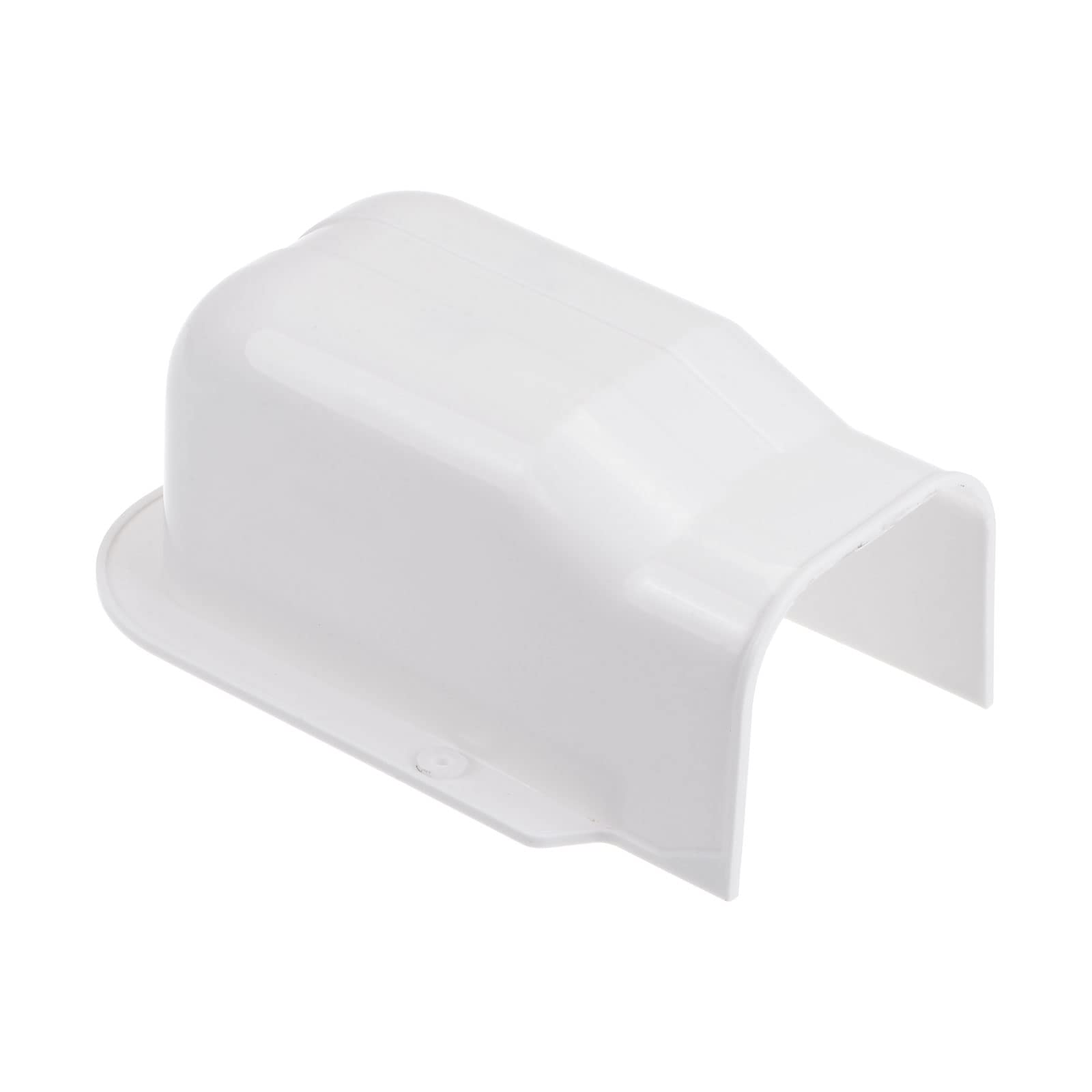 PATIKIL 3" PVC Decorative Line Cover, Wall Entry Cap Tubing Parts Accessories for Air Conditioner Central AC Heat Pump, White