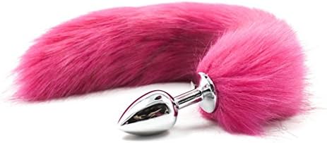 ChaoXiang nice fox tail T anal plug butt cosplay beatuiful look (l, rose)