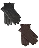 Fratelli Orsini Everyday Men's Italian Lambskin Cashmere Lined Winter Leather Gloves