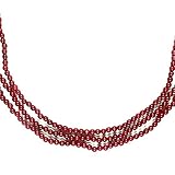 Kurt Adler 9-Foot Burgundy Wooden Bead Garland