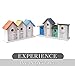 23 Bees 4 Hole Bird House for Outside/Indoors/Hanging | Kits for Children & Adults | Decorative Birdhouse &Home Decoration | Outdoors Feeder for Birds, Bluebirds, Wrens & Chickadees | All Weather
