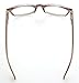 Eyekepper Readers Square Large Lenses Spring-Hinges Reading Glasses Women Black-Brown +0.75