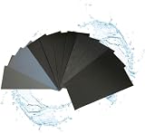 Aventurine 12pc Sandpaper 800-5000 Grit Wet Dry 9x3.6 Inch Auto Metal Wood view 2
