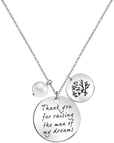 Paris Selection Mother in Law Necklace Thank You for Raising the Man of My Dreams