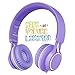 Kids Headphones, HD30 Volume Limiting Children Headset with Microphone for Girls Boys and Tablets Computer Laptops iOS Android Smartphone (Purple)