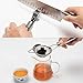 Sveetlife Gadgets Set 8-Piece Essential Kitchen Utensils Set Practical Design Stainless Steel Kitchen Tool Set with Utensil Holder for Cooking Meals Housewarming Gift