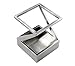 ArtsOnDesk Modern Art Pen and Pencil Holder St203 Stainless Steel Silver color Patented High-end Deck Accessory Desktop Pen Case Cup Tray Stand Office Organizer Christmas Valentines Gift.