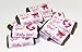 60 Pink Its a Girl Baby Shower Miniatures Candy Bar Wrapper, Baby Shower Miniatures Candy Bar Stickers