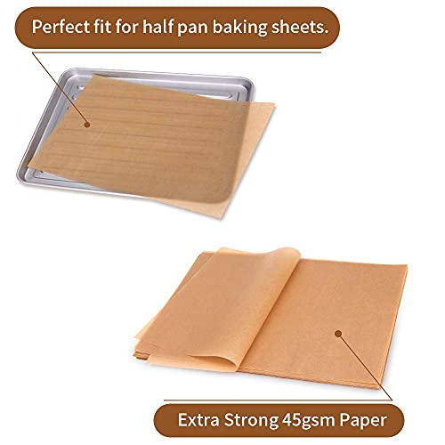 Parchment Paper Sheets 240 Count Precut NonStick Unbleached 12x16