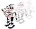 Android Battery Operated Disc Shooting Toy Robot Walking, Flashing Lights, Talking, Spinning, Disc Shooting Toy Robot (White)