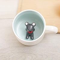 Hotmiss Dragon Surprise 3D Coffee Mug Cute Cartoon Animal Ceramics Cup Baby Animal Inside, Best Office Cup & Birthday Gift (Mouse)